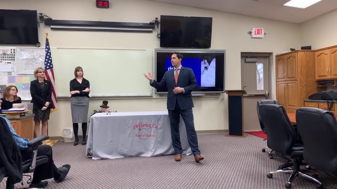SEC LAROSE Defiance County Pilots New PostElection Audit Process
