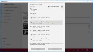 Audiobook Player OneDrive Funktion screenshot 3
