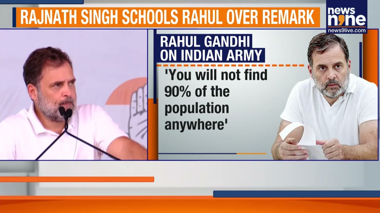 RAJNATH SINGH SLAMS RAHUL GANDHI OVER ARMY REMARK | ‘OUR SOLDIERS FOLLOW SAINYA DHARMA’| BANKA RALLY