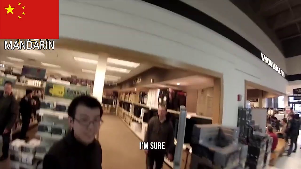 Black Man Confuses Two Chinese Students In Micro-center ((IN RETROSPECT))