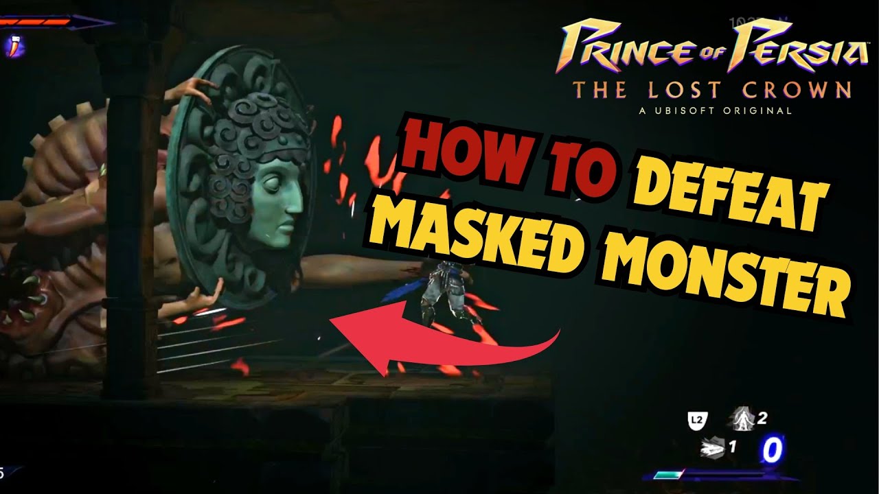 Принц Персии: Утраченная корона: как победить монстра в маске (монстра с каменным лицом)