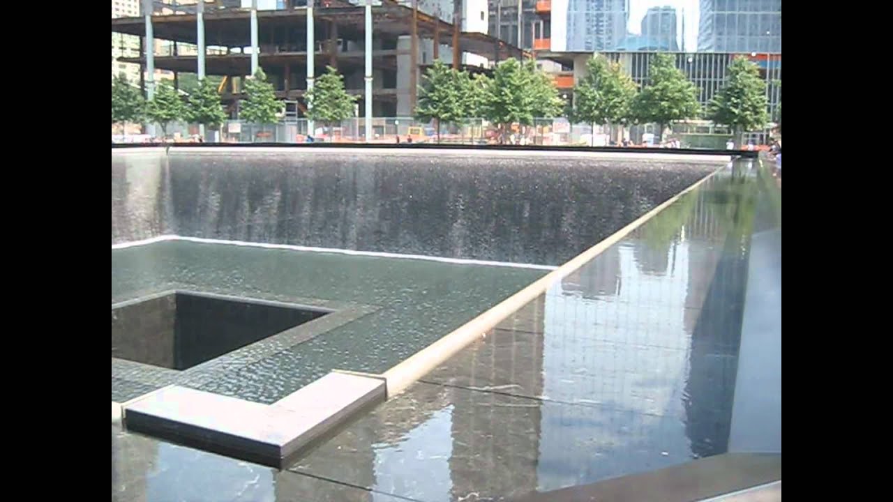 9/11 waterfall memorial site - YouTube