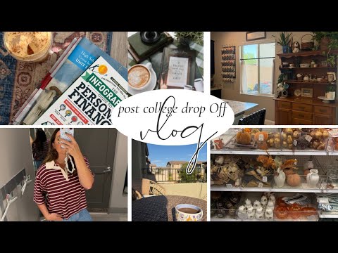 HOMESCHOOL MOM VLOG||POST COLLEGE DROP OFF||HINTS OF FALL, TARGET, TRYING TO MOVE FORWARD 🥹😭🍁