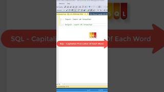 Celebrity SQL Tricks | Capitalize First Letter Of Each Word #sqltricks #fallintoshorts Net Worth