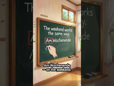 Days of the Week in German #shorts