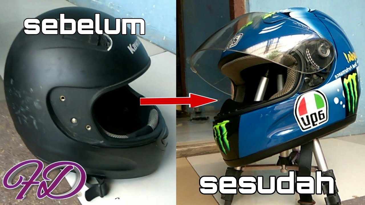 Merubah Helm Cbr 150r Trx R Menjadi Enak Dilihat By Ardia Luthfir