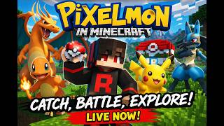 “Catching LEGENDARY Pokémon in Minecraft! | Pixelmon LIVE | ROTTENLIVE #2