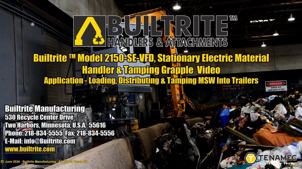 Builtrite Model 2150-SE-VFD Stationary Electric Material Handler ...
