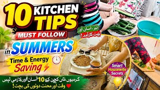 10-Daily Habits Must Follow in Summers☀️ | Keep Kitchen Clean&Organized | Daily Routine | WomeniaATF