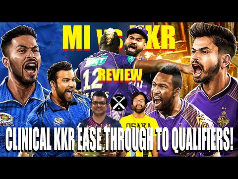 𝐊𝐊𝐑 𝐐𝐔𝐀𝐋𝐈𝐅𝐘 𝐓𝐎 𝐏𝐋𝐀𝐘𝐎𝐅𝐅𝐒! IPL Mumbai Indians vs Kolkata Knight Riders Review 