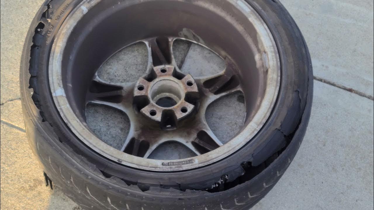 This is why you don't run 20 year old tires..... YouTube