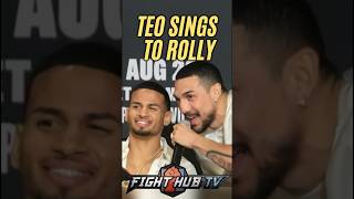 WTF Teofimo sings to Rolly Romero at presser😂