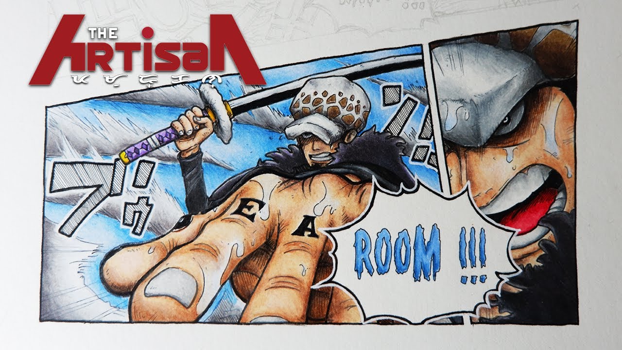 One Piece Drawing Trafalgar D Water Law Room Manga Chapter 975 Time Lapse The Artisan Youtube