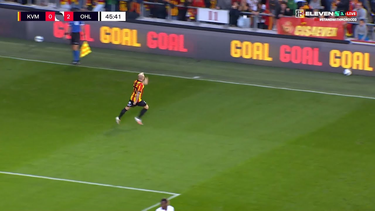 Goal Patrick Pflücke vs OH Leuven (1-2)