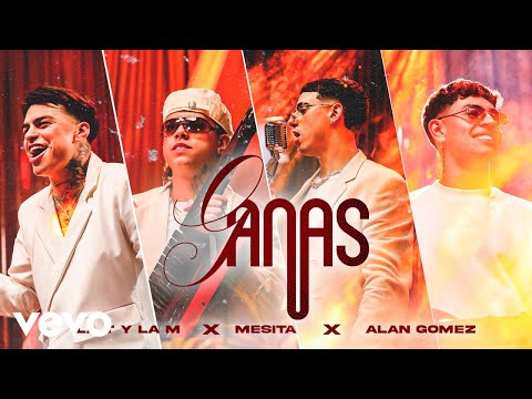 Imagen del lanzamiento Ganas (con Mesita y Alan Gomez), desde su video oficial de YouTube