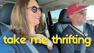 He knows the way to my heart... A Massive Thrift Haul! (Thrifting with Derek)