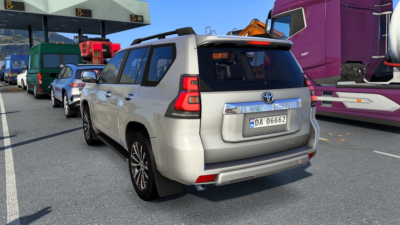 Toyota Land Cruiser Prado J150 2020 🚐 | Realistic Steering Wheel Gameplay | ETS2 1.58