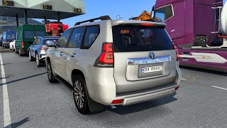 Toyota Land Cruiser Prado J150 2020 🚐 | Realistic Steering Wheel Gameplay | ETS2 1.58 screenshot 3