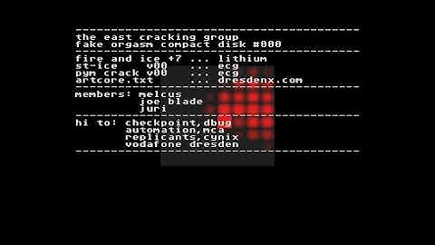 Fake Orgasm Compact Disk #000 Intro by East Cracking Group, 2016 | Atari ST Music Demo