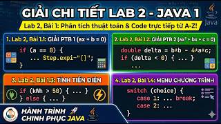 #Java1 Giải Chi Tiết Bài Tập Lab 2: Cấu Trúc Điều Kiện If-Else & Switch-Case