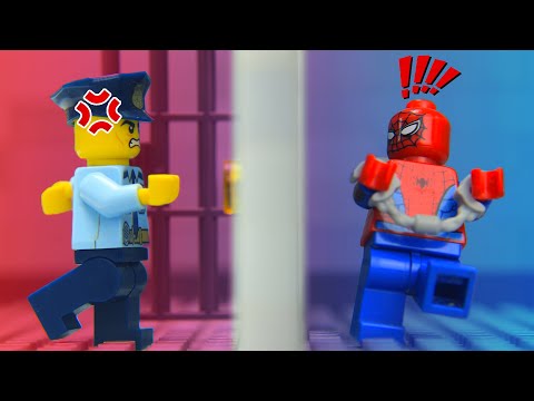 LEGO Spider-man Prison Break Fail on HALLOWEEN Night