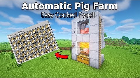 Minecraft: Best AUTOMATIC Pig Farm 1.20! (Survival | Bedrock | Java)#gameravi