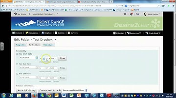 How to create a dropbox in D2L