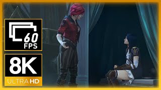Arcane: Season 2 | Caitlyn and Vi After the Blast | CaitVi Scene (8K 60FPS) (Remastered)
