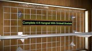 Gridwall Complete 4 ft Hangrail with Brackets.avi