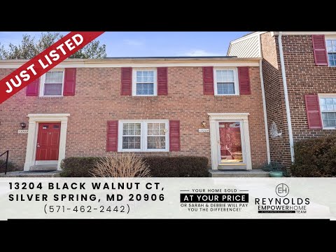 13204 Black Walnut Court, Silver Spring, MD home video tour