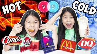 Hot Vs Cold Food Challenge Part 2 Tran Twins