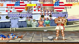 FT10 @sf2hf: Loboesteparius (US) vs Temu0hira (US) [Street Fighter II HF Fightcade] Apr 19