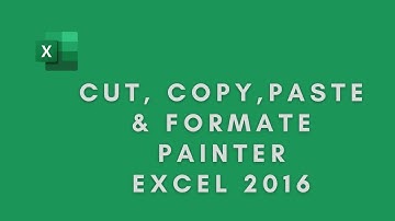 Cut, Copy, Paste and Format Painter MS-excel Class-4
