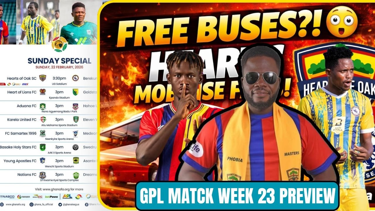 Free Buses for Hearts vs Chelsea? NCC Chairman Yussif Speaks Operation Fill Legon Staduim-GPL MWK 23
