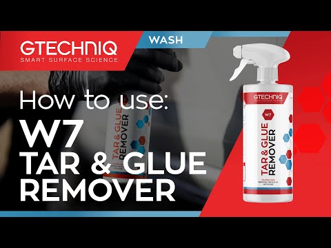 Очисник бітуму Gtechniq W7 Tar&Glue Remover, 500 ml видаляє смолу клей асфальт, видео 1