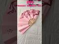 how to make cherry blossom fan/ paper fan #papercraft #aestheticroomdecor #paperfan #shortsviral