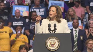 Kamala Harris makes pitch for presidency at Savannah, Georgia rally