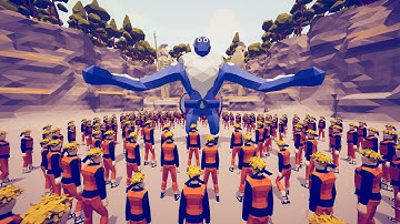 NARUTO UZUMAKI VS UNITS IN TABS | Totally Accurate Battle Simulator