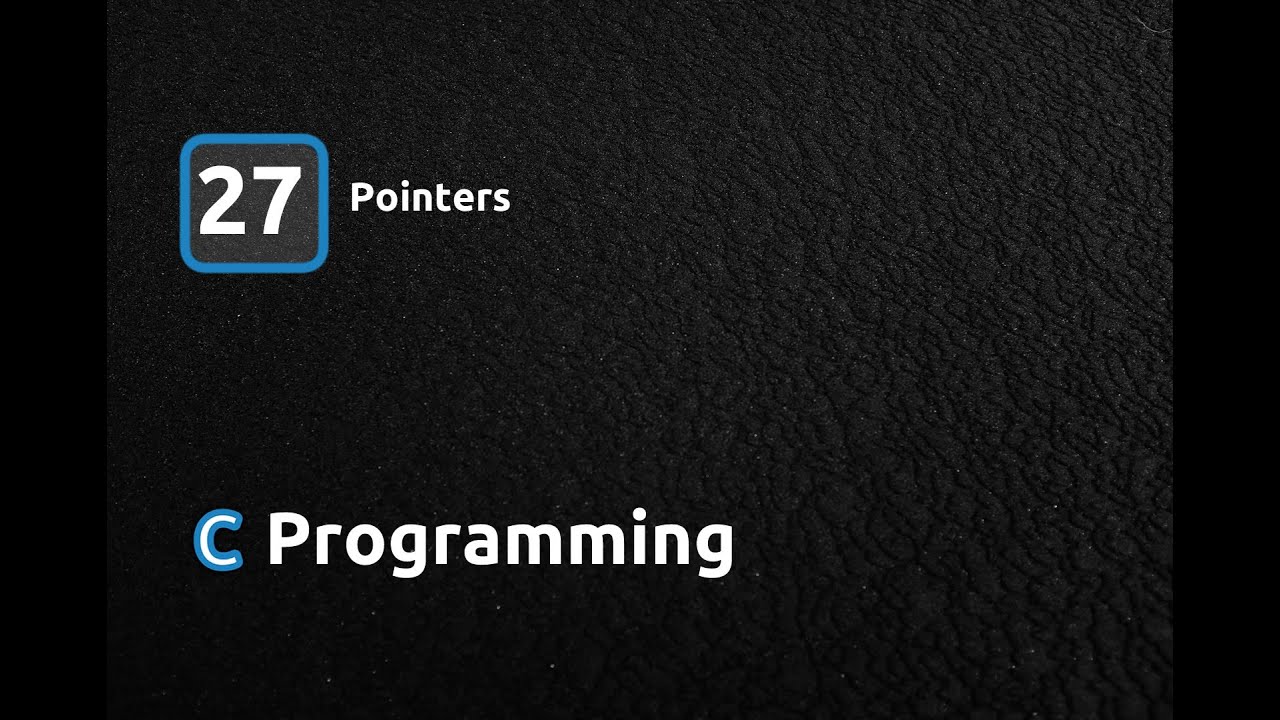 C Programming Language - Pointers - YouTube