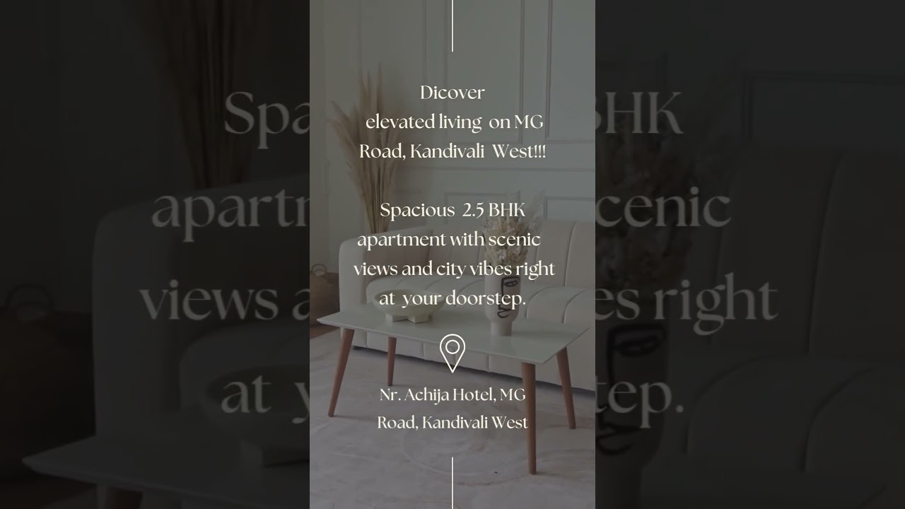 2.5 BHK, MG ROAD, Kandivali West