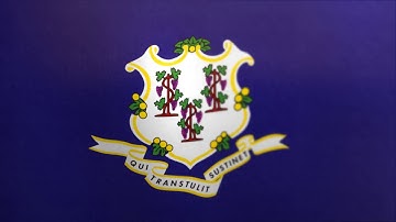 Connecticut // Waving Flag - Flags of the U.S. states and territories