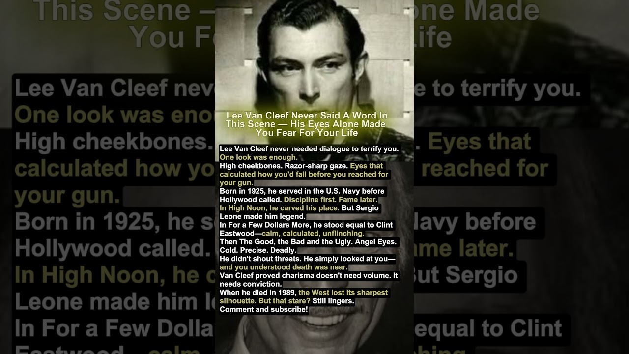 Lee Van Cleef Never Said A Word In This Scene — His Eyes Alone Made You Fear For Your Life