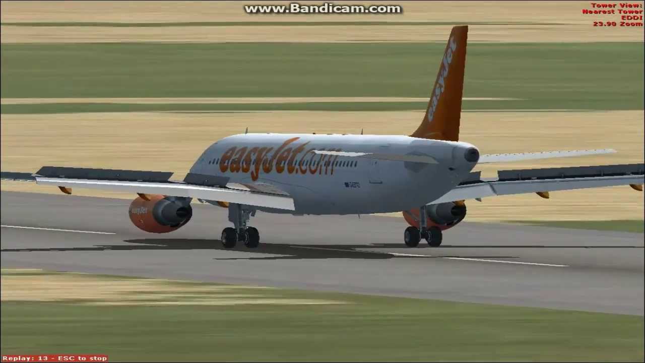 FSX Airbus A320 EasyJet Landing At Tempelhof Intl. Airport {GERMANY ...