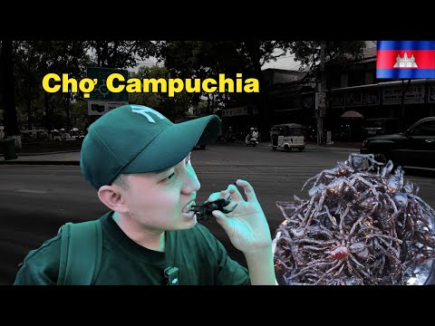 Try the "famous" cuisine at the Cambodian market