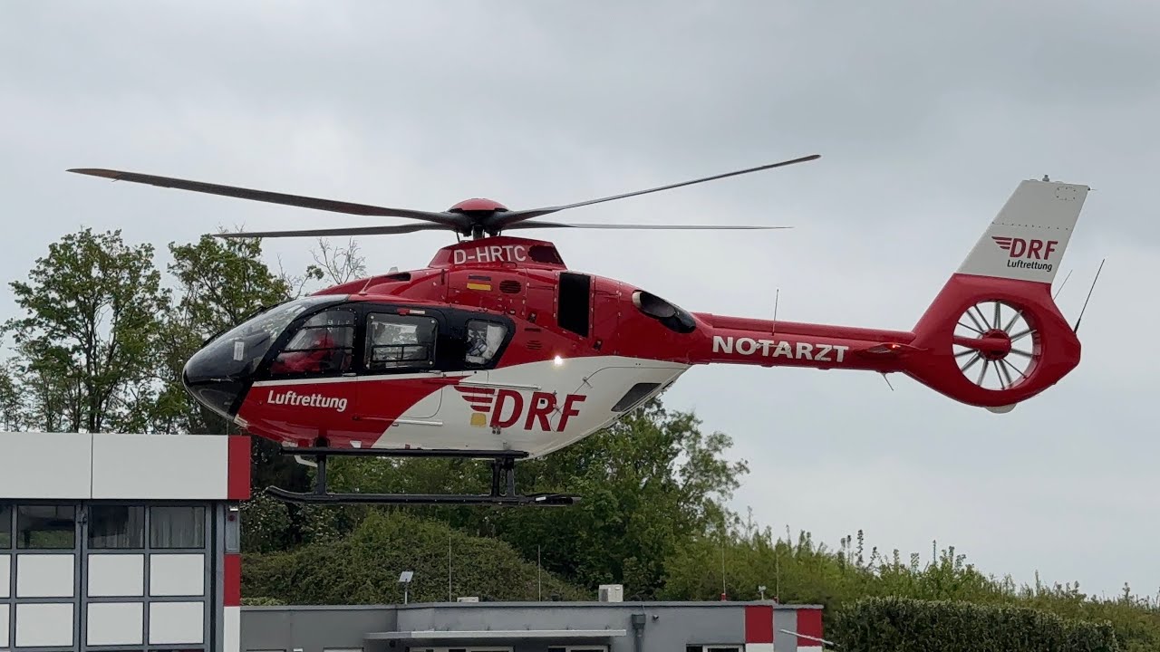 DRF Luftrettung | Landung Christoph 41 | Airbus H135 | D-HRTC | Kreiskrankenhaus Leonberg