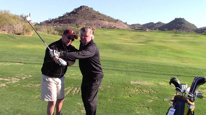 John Dahl working with Marc to correct golf swing ...