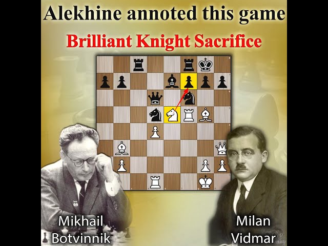 Alekhine annoted this brilliant game