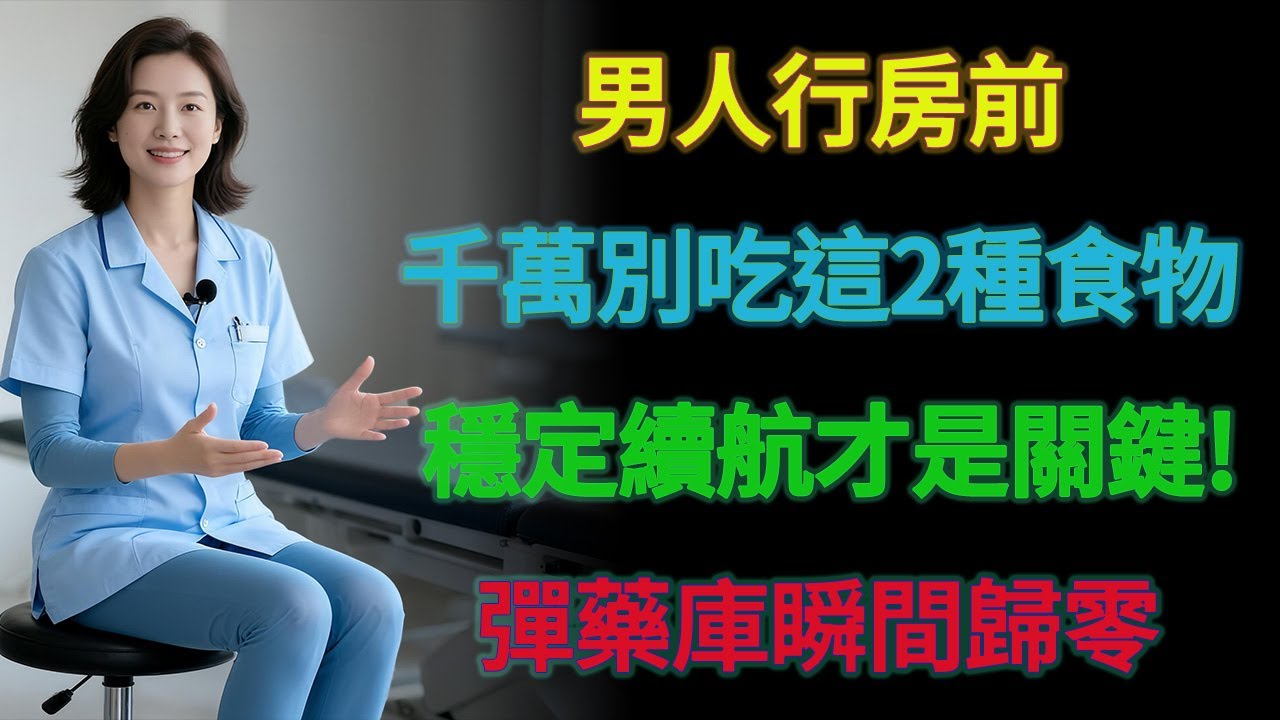 醫生警告：男人行房前1小時，千萬別吃這2種「斷糧」食物！正在切斷你的「火力供給」，讓你的彈藥庫瞬間歸零！