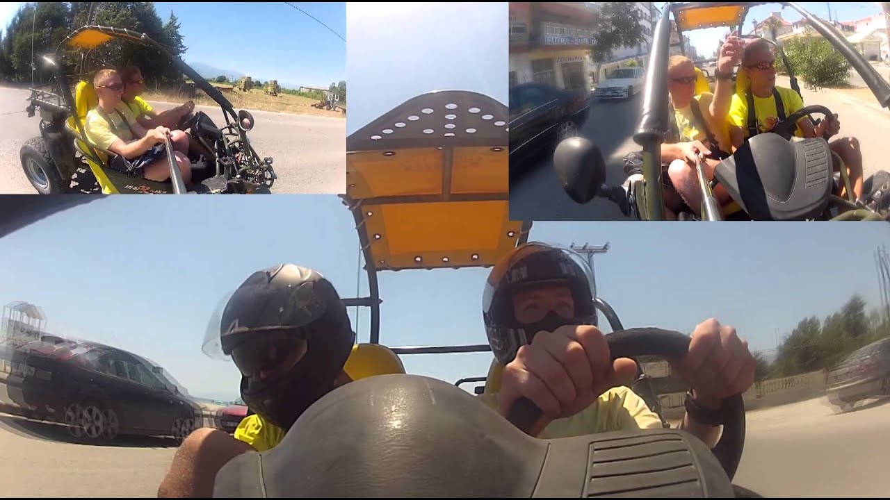 Olympic Beach and Paralia Greece - Bugi quad on road