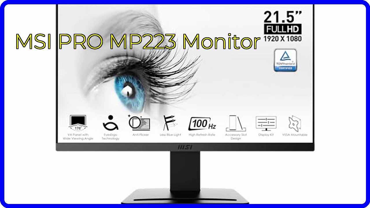 REVIEW (2026): MSI PRO MP223 Monitor. First Look. - YouTube
